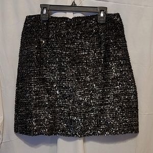 Anthropologie Sparkle A-line Mini Skirt